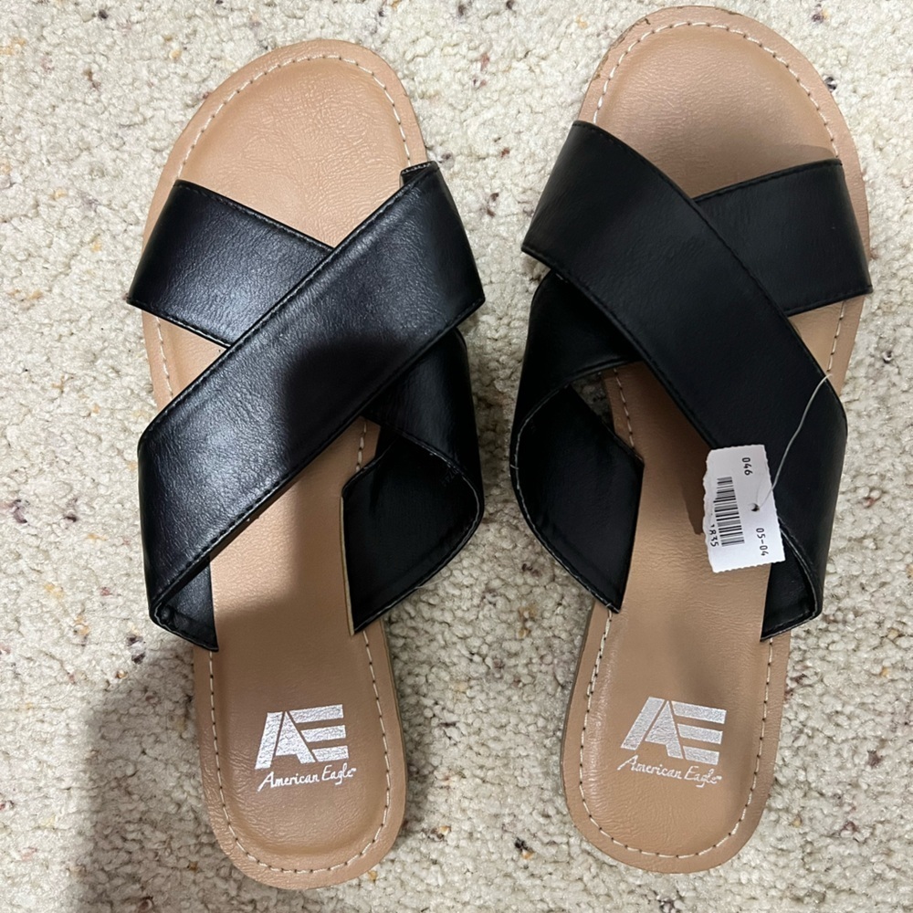 Women’s black sandals‎ American Eagle 9 new NWT